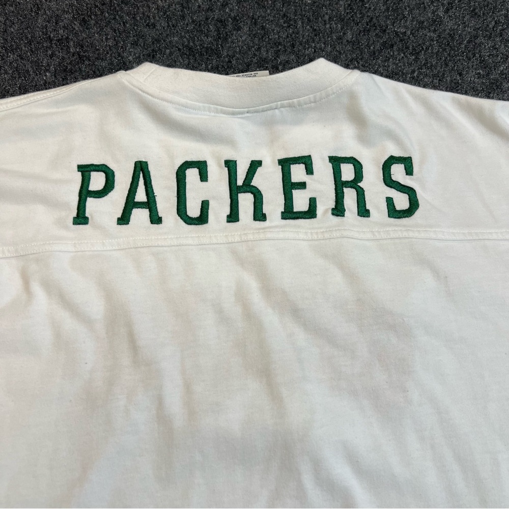 Green Bay Packers Lee Sport Long Sleeve Tee XL Embroidered Logo Vintage - Picture 5 of 7